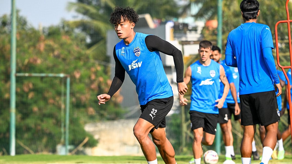 Photo: X | Bengaluru FC : Bengaluru FC players during a practice session.