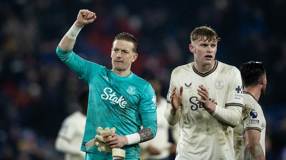 Everton duo Jarrad Branthwaite and Jordan Pickford