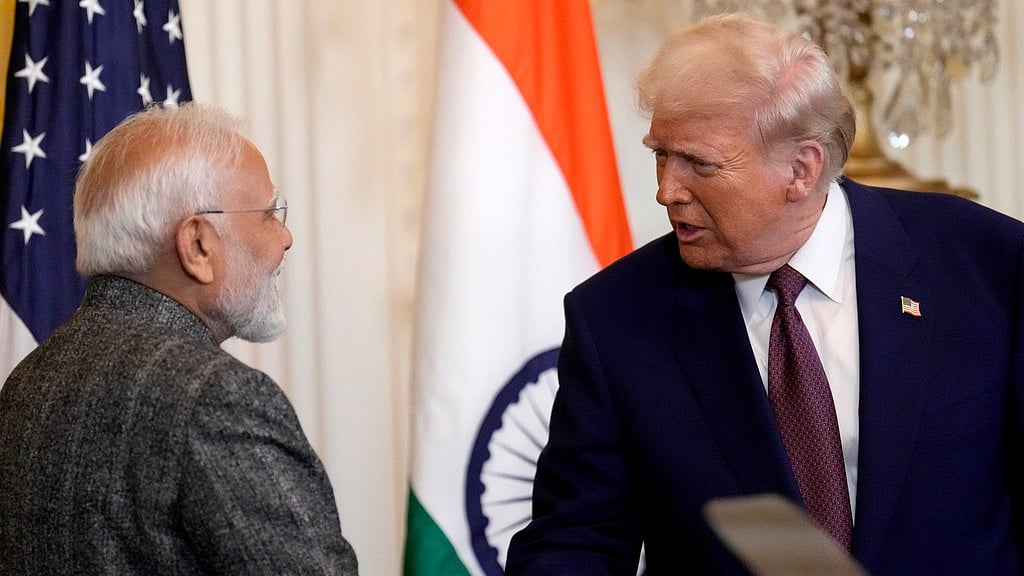 AP/Ben Curtis; Representational image  : Trump, Modi Discuss Iran War, Stress Hormuz Security