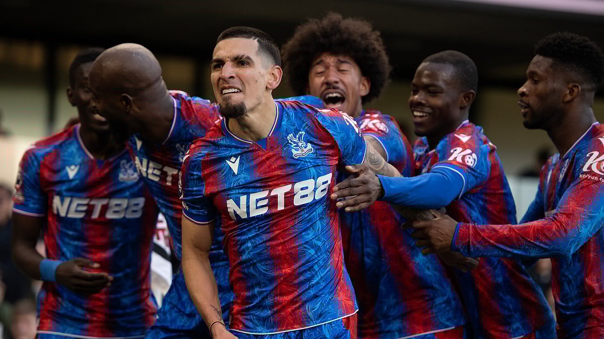 Crystal Palace celebrate against Fulham