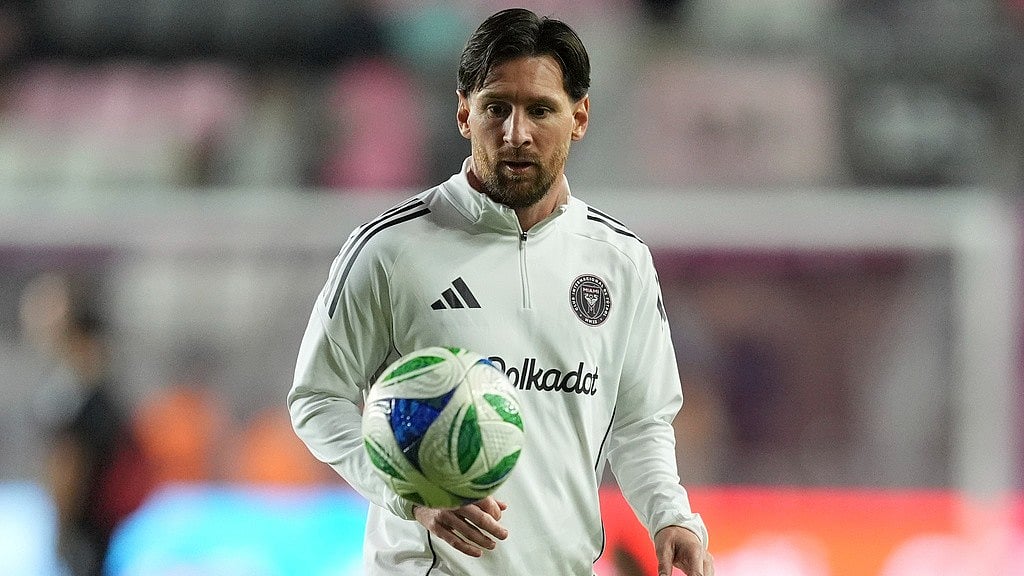 AP : Inter Miami forward Lionel Messi training ahead of an MLS match.