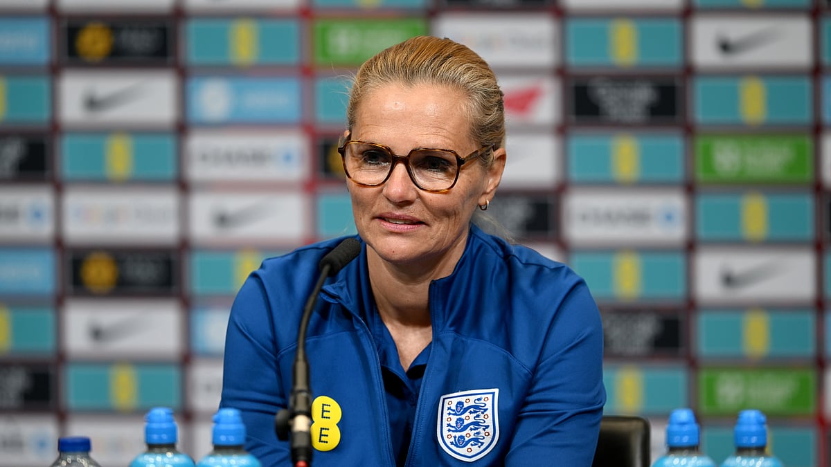Sarina Wiegman in her pre-match press conference.