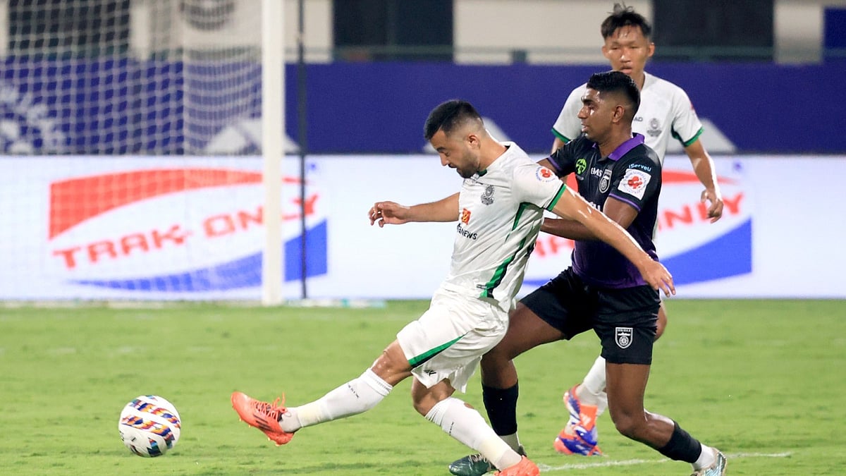 ISL/FSDL : Action from the Indian Super League match between Odisha FC and Mohammedan Sporting.