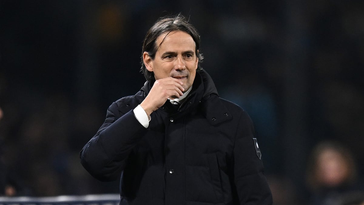 Simone Inzaghi during Inter's draw with Napoli