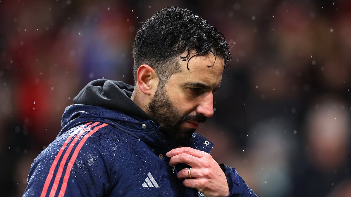 Ruben Amorim looks dejected as Man Utd exit the FA Cup