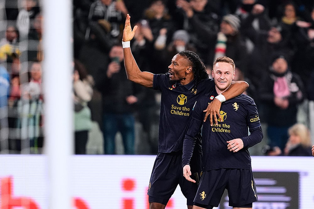 | Photo: Fabio Ferrari/LaPresse via AP : Serie A 2024-25: Juventus' Teun Koopmeiners celebrates after scoring his side's second goal goal