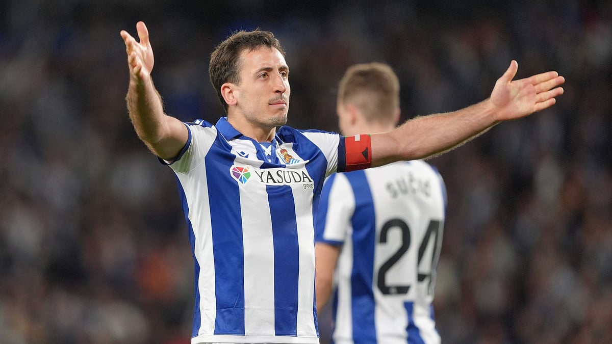 Real Sociedad's goalscorer Mikel Oyarzabal