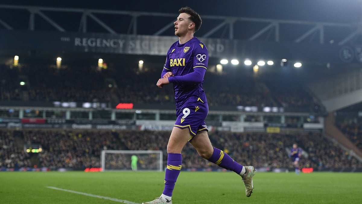 Oxford United goalscorer Mark Harris