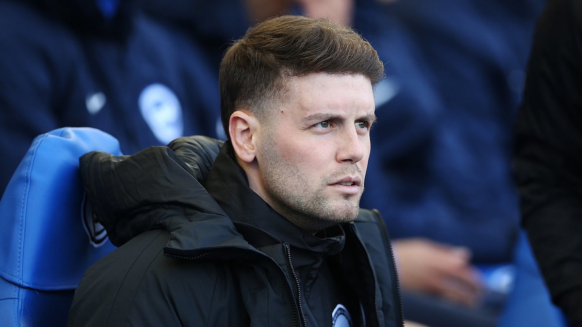 Fabian Hurzeler during Brighton and Hove Albion's match with Fulham.
