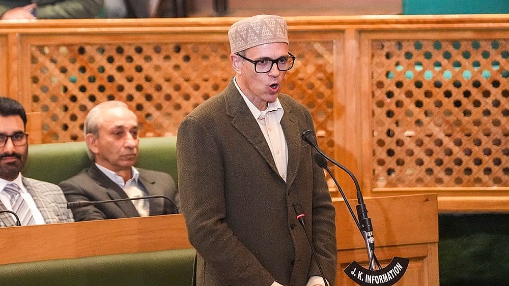 PTI; Representative image : J&K Chief Minister Omar Abdullah in Assembly 