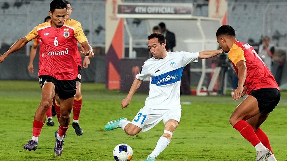 | Photo: PTI/Swapan Mahapatra : 2024–25 AFC Challenge League, East Bengal vs Arkadag: 