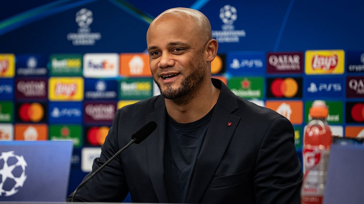 Kompany addresses the media on Monday