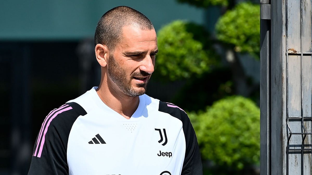 Bonucci, pictured in 2023, was saddened by Juve's humbling defeat to Atalanta