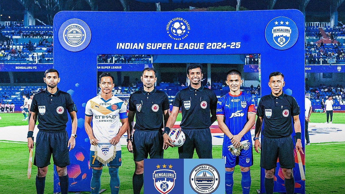 Photo: X | Mumbai City FC : Bengaluru FC Vs Mumbai City FC, ISL 2024-25.