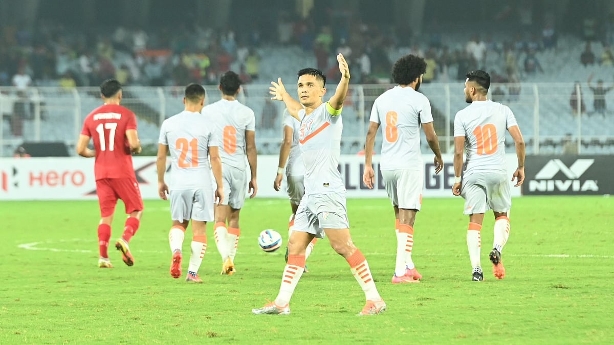 Photo: X | Indian Football Team : Indian football player Sunil Chhetri.