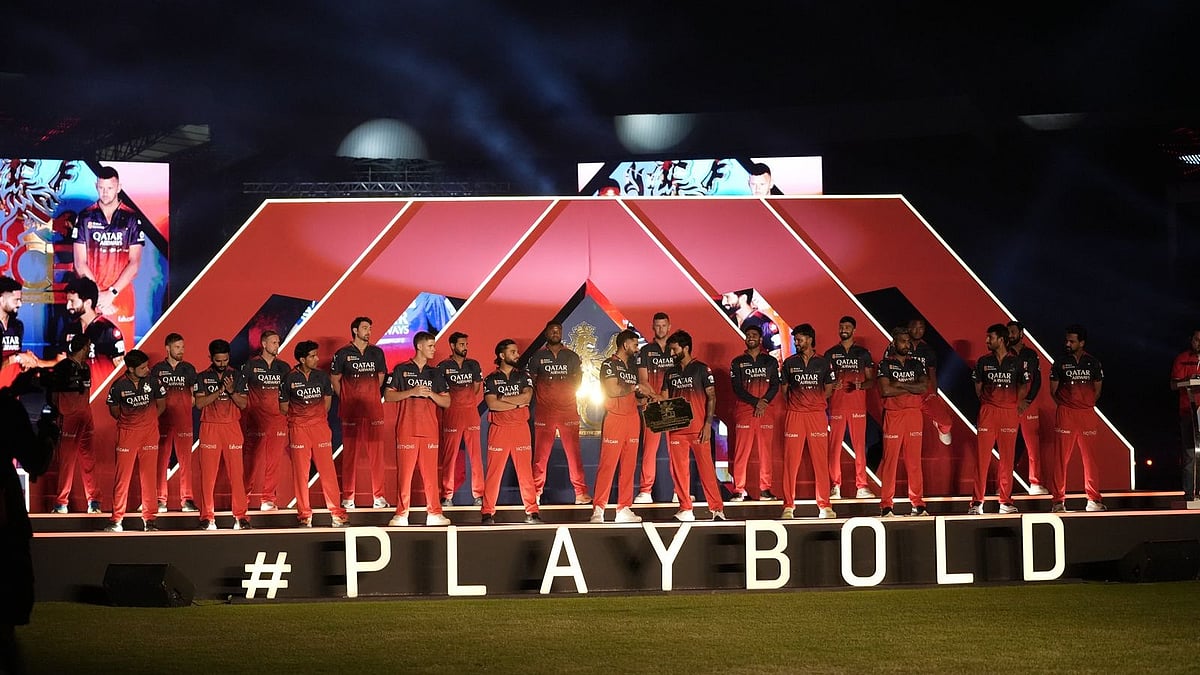 RCB  : Royal Challengers Bengaluru, IPL 2025 unbox event at M Chinnaswamy on Monday, March 17 in Bengaluru. 