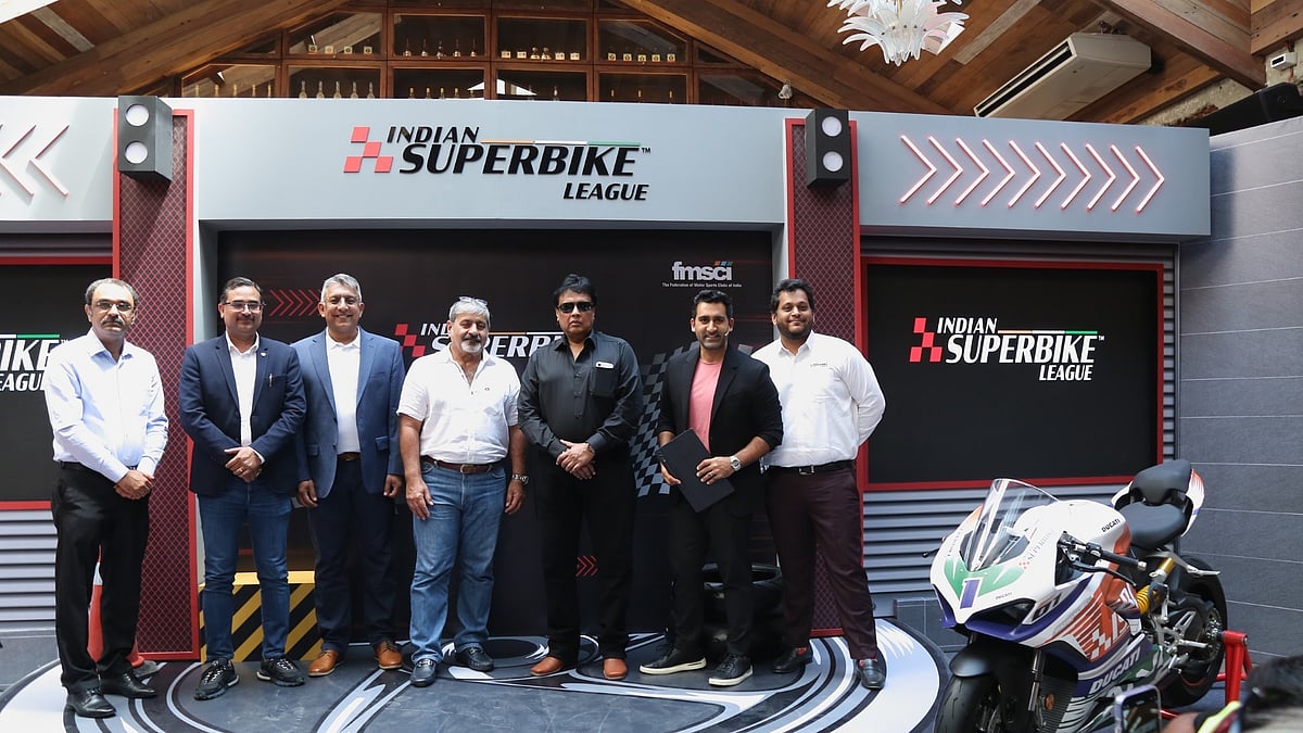 Photo: Special Arrangement : From Left to right (MR Dastur; Bipul Chandra; Sirish Vissa, Director, ISBL; Vicky Chandhok; Arindam Ghosh; Suhail Chandhok & Pranav Bakre, Director, ISBL) at the launch of ISBL.