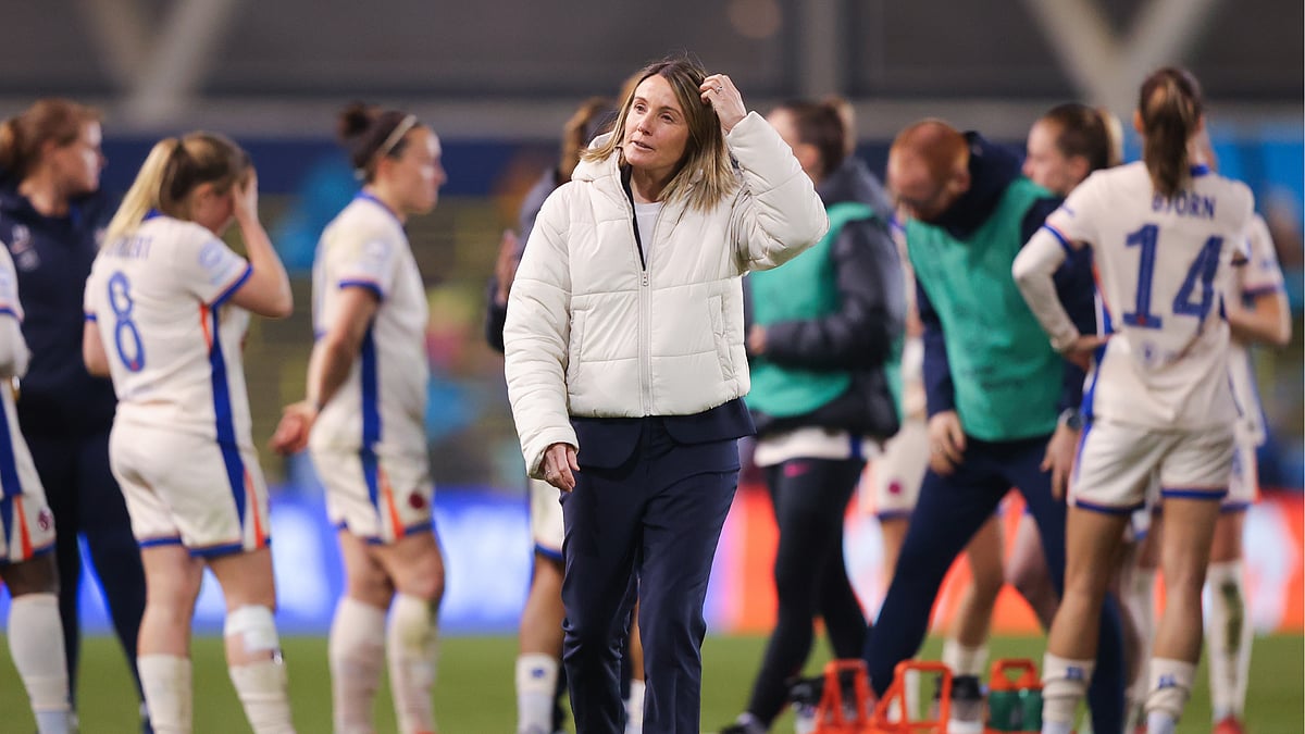 Sonia Bompastor following Chelsea's Champions League defeat to Manchester City.