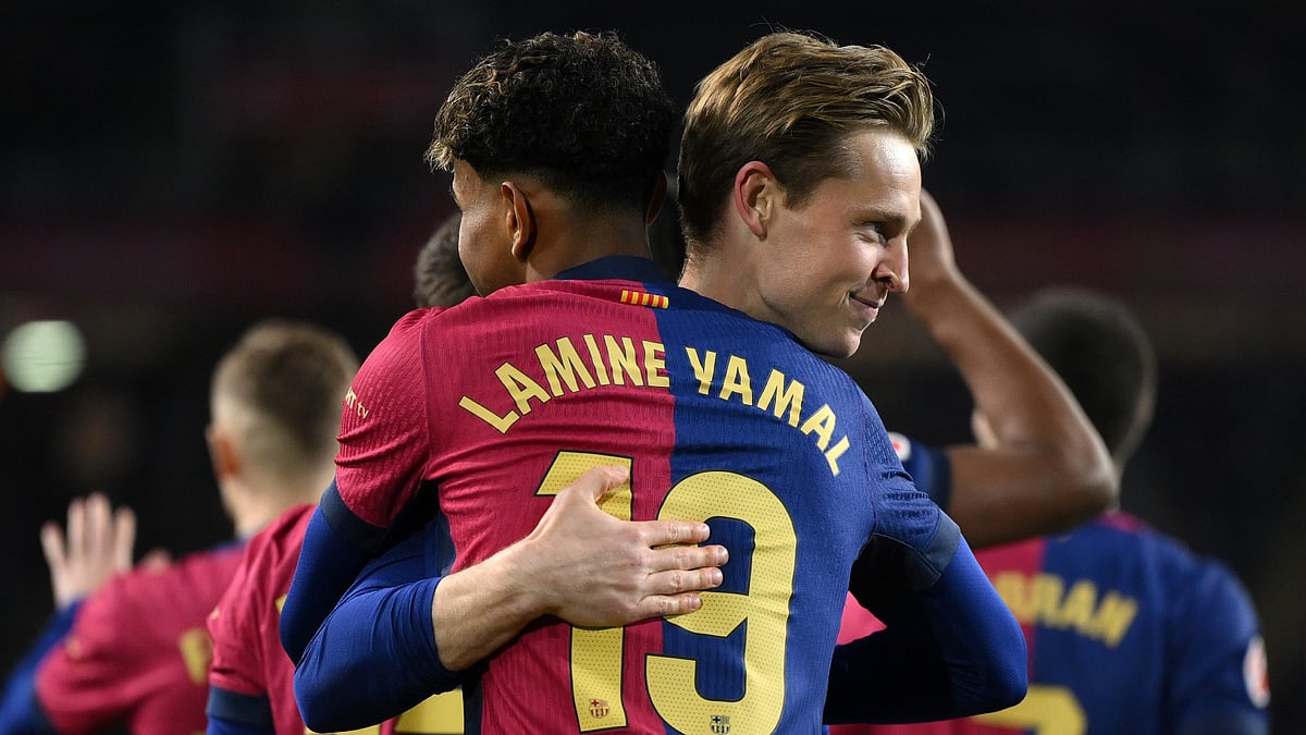 Frenkie de Jong and Lamine Yamal.