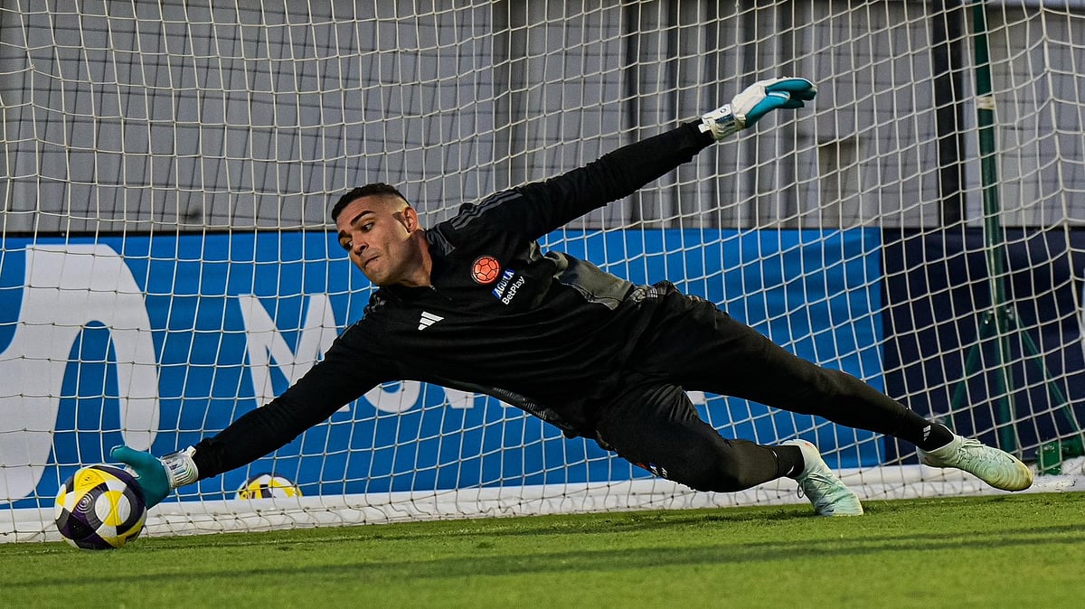 Photo: X | Seleccion Colombia : Colombia national football team player during a practice session.
