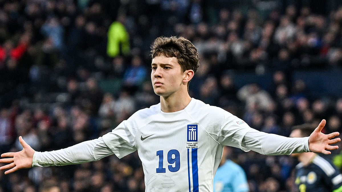 Photo: X | UEFA EURO : Greece's youngest-ever goal-scorer Konstantinos Karetsas.