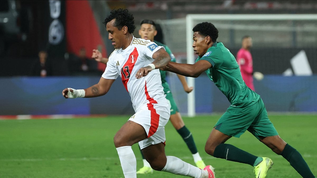 Photo: X | Nacion Futbolera : Bolivia vs Peru football match.
