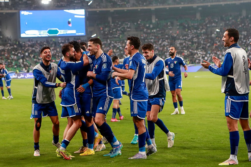 AP : Kuwait football team.