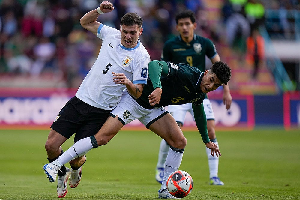 | Photo: AP/Juan Karita : FIFA World Cup Qualifiers 2026: Bolivia vs Uruguay 