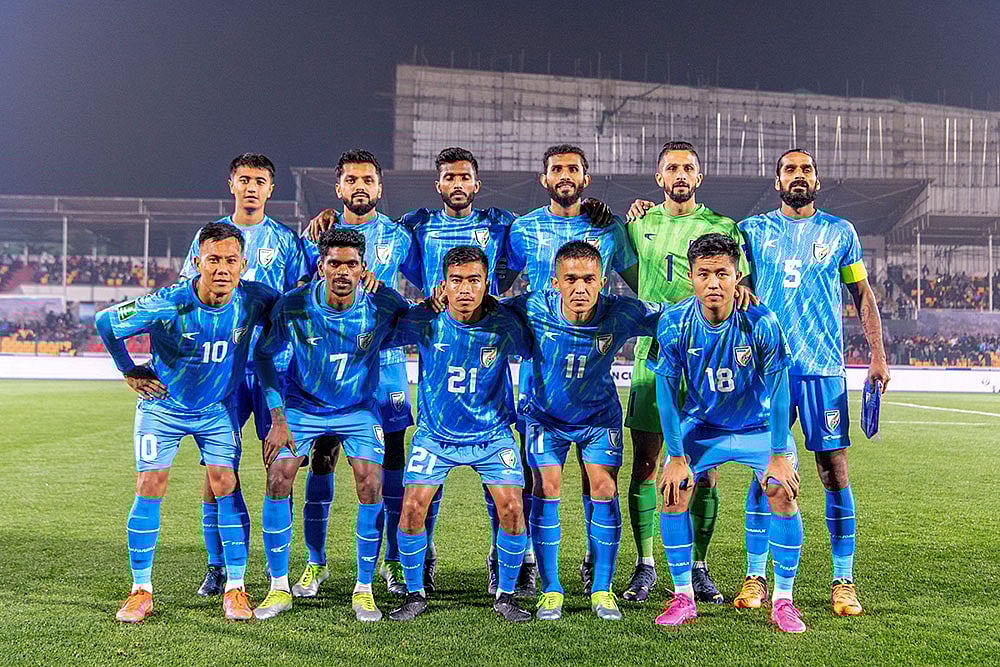 | Photo: @IndianFootball via PTI  : AFC Asian Cup qualifier IND vs BAN
