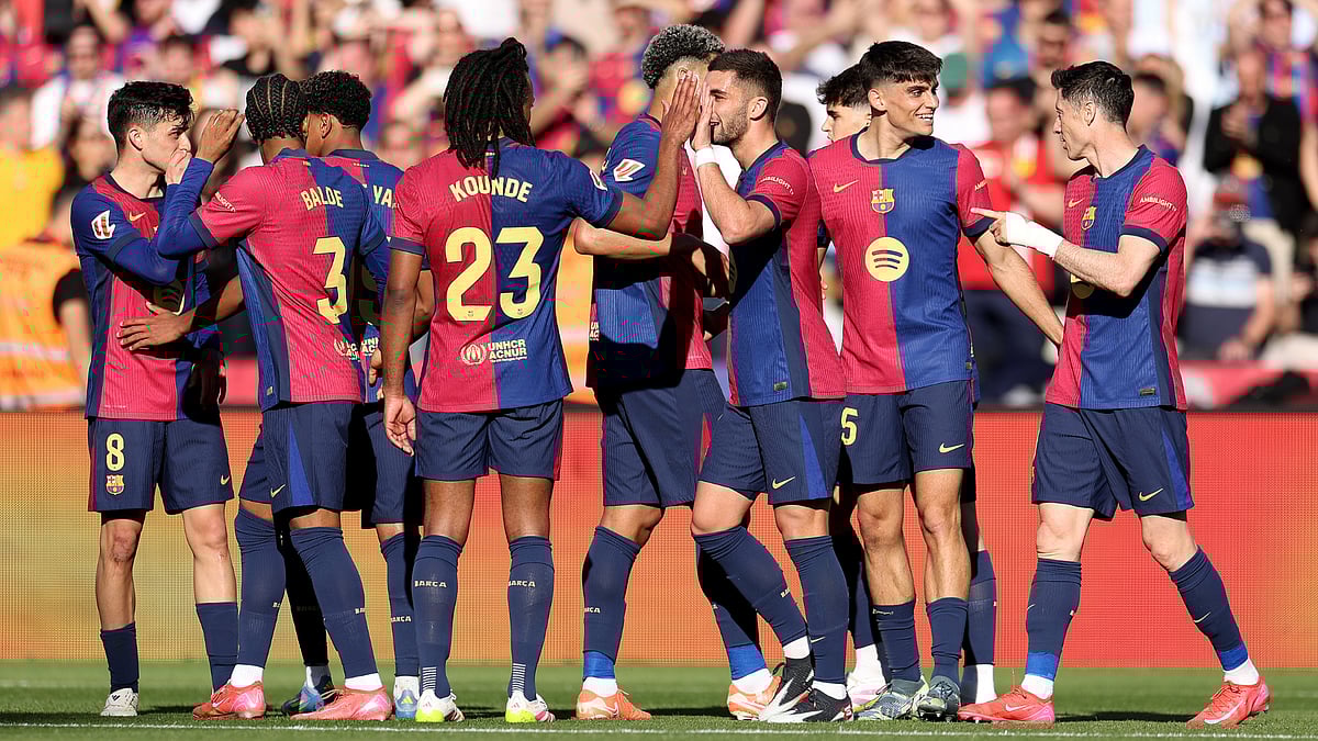 File : FC Barcelona will look to secure their top spot in La Liga 2024-25 with a win against RCD Mallorca.