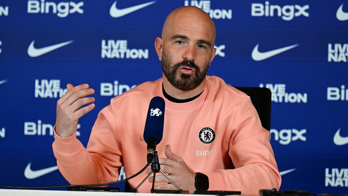 Enzo Maresca during his pre-match press conference