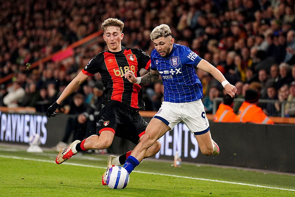 | Photo: Zac Goodwin/PA via AP : EPL: Bournemouth vs Ipswich Town