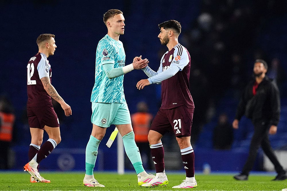 | Photo: John Walton/PA via AP : EPL: Brighton vs Aston Villa