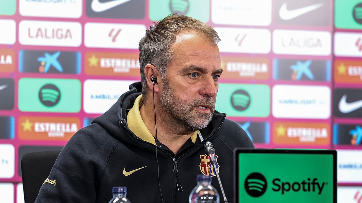 Hansi Flick during his pre-match press conference