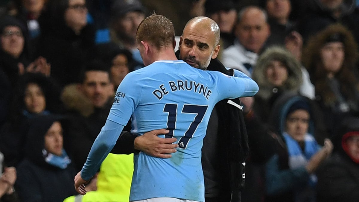 Pep Guardiola and Kevin De Bruyne