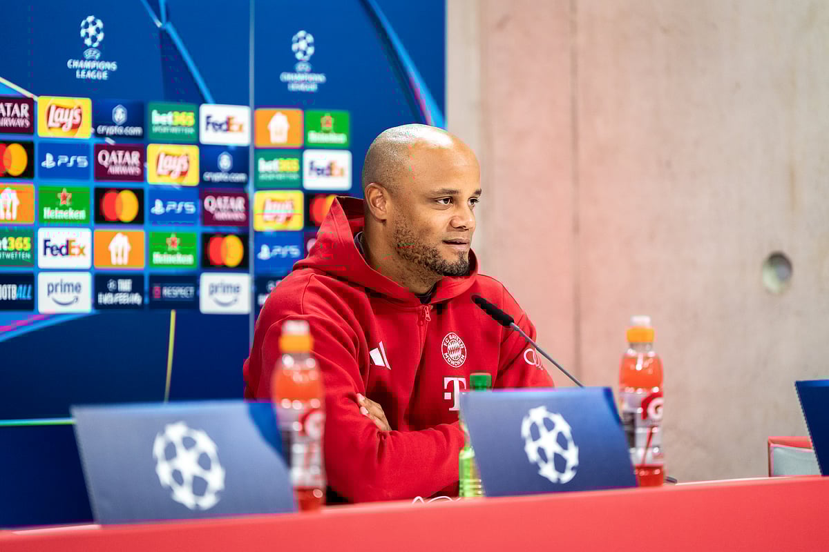 Vincent Kompany in his pre-match press conference