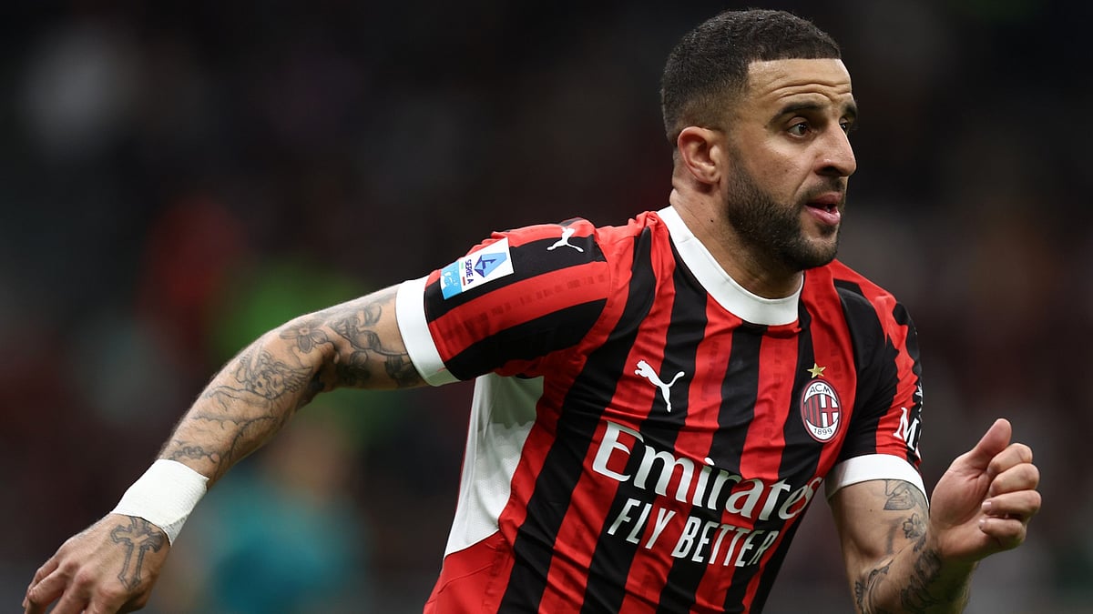 File : Kyle Walker is on loan at AC Milan.