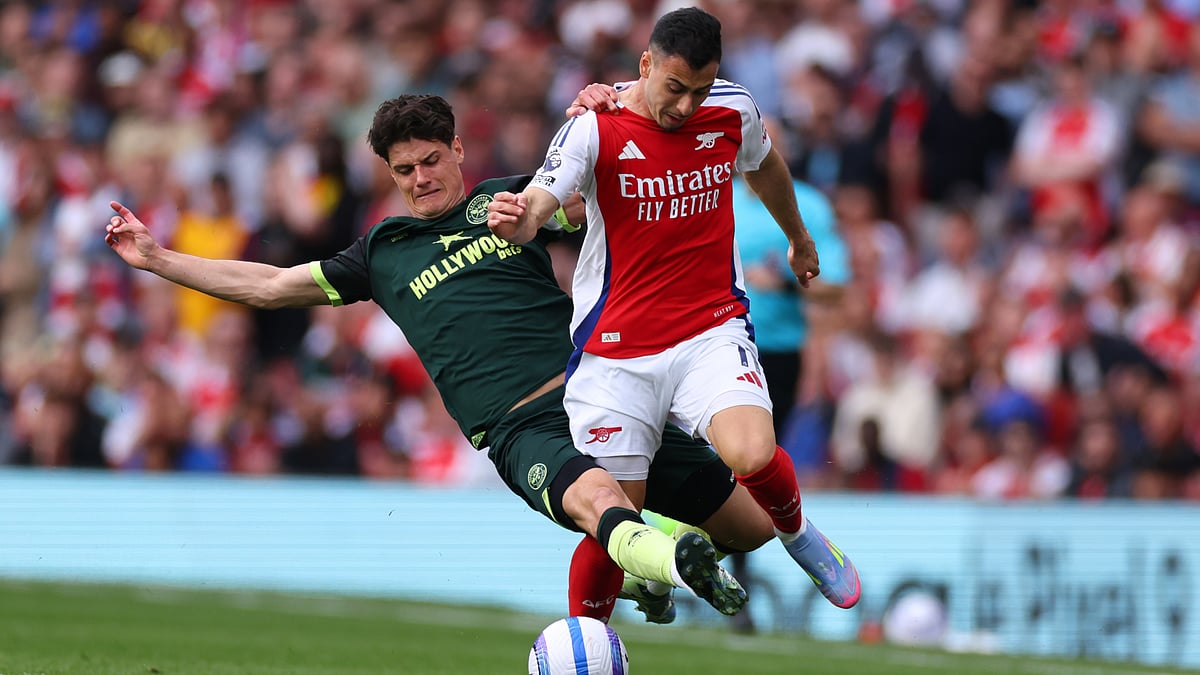 Christian Norgaard was arguably lucky to avoid a red card