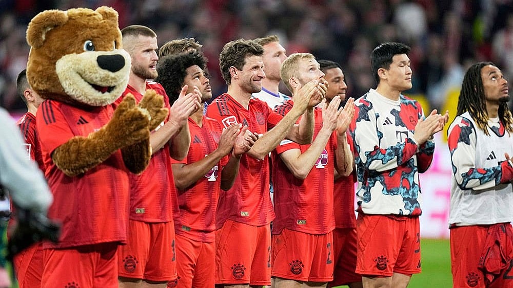 | Photo: AP/Matthias Schrader : Bayern Munich are 1-2 down from first leg against Inter Milan.