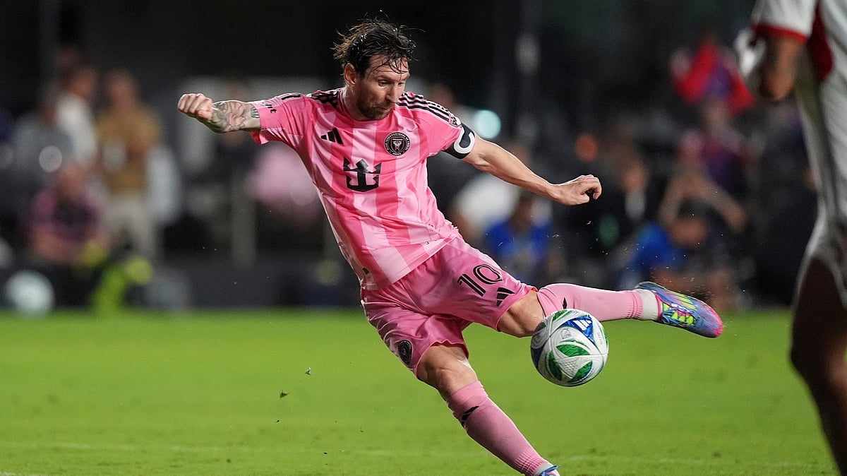  (AP Photo/Rebecca Blackwell)
 : Inter Miami relied on Lionel Messi to help them win against Columbus Crew.

