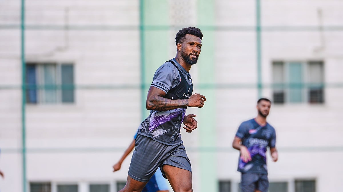 Photo: X | Odisha FC : Odisha FC players during a practice session before the Kalinga Super Cup 2025 match.