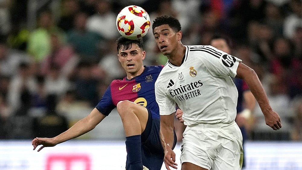 | Photo: AP/Altaf Qadri : FC Barcelona will look to secure a domestic treble with a win against Real Madrid in the Copa del Rey final.