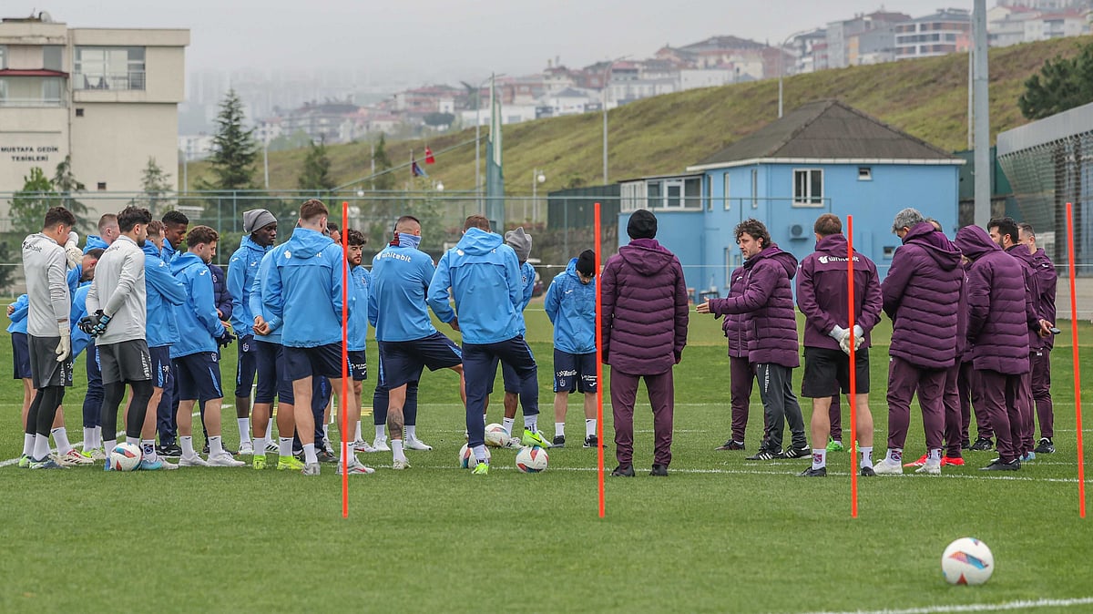 Trabzonspor website : Trabzonspor train ahead of their Turkish Cup semi-final against Goztepe.