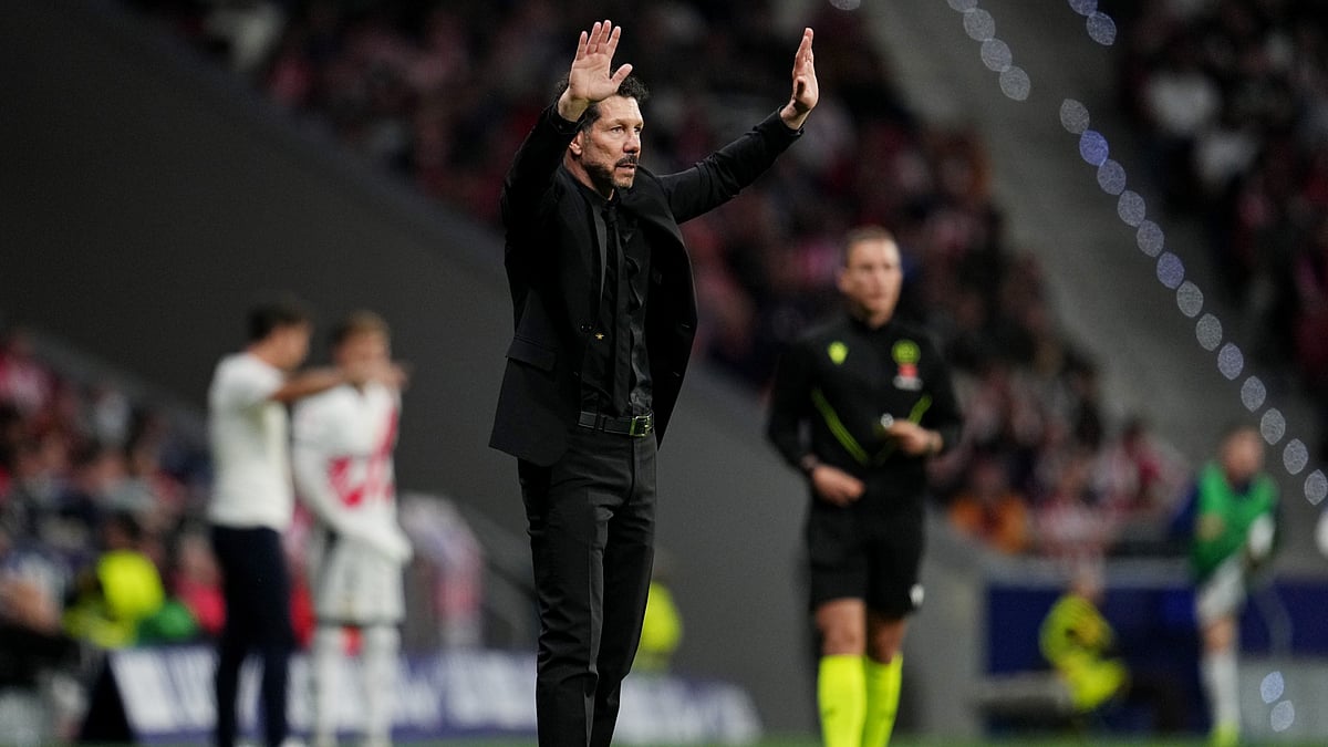 File Photo : Diego Simeone during Atletico Madrid vs Rayo Vallecano clash.