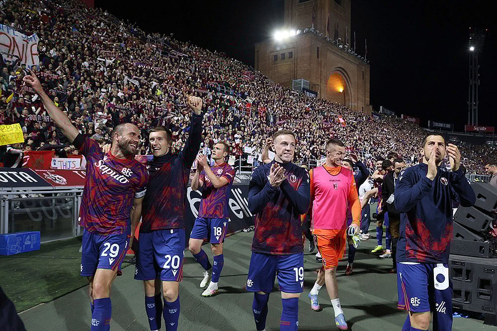 | Photo: Michele Nucci/LaPresse via AP : Coppa Italia 2024-25 Semifinal: Bologna FC vs Empoli FC