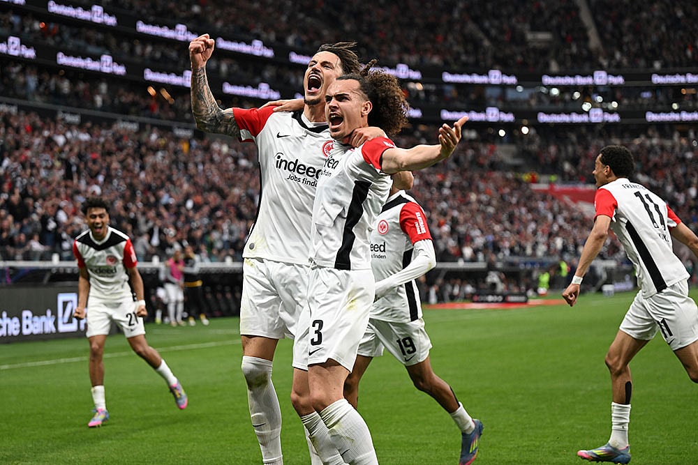 | Photo: Arne Dedert/DPA via AP : Bundesliga: Eintracht Frankfurt vs RB Leipzig