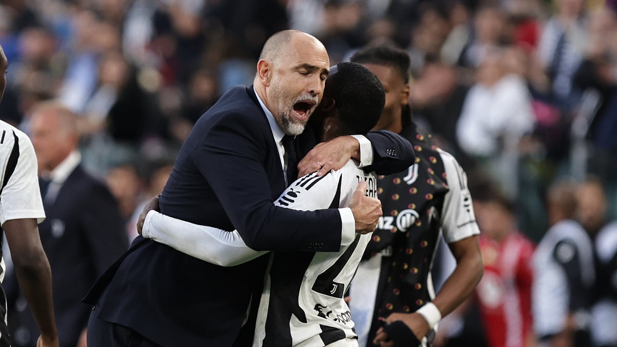 Igor Tudor celebrates Juventus' win over Monza