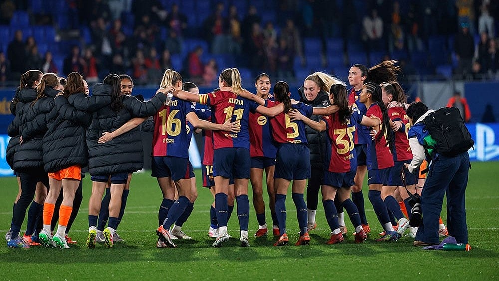 | Photo: AP/Joan Monfort : FC Barcelona Women are aiming for a fifth successive UWCL final appearance with a win against Chelsea FC Women.