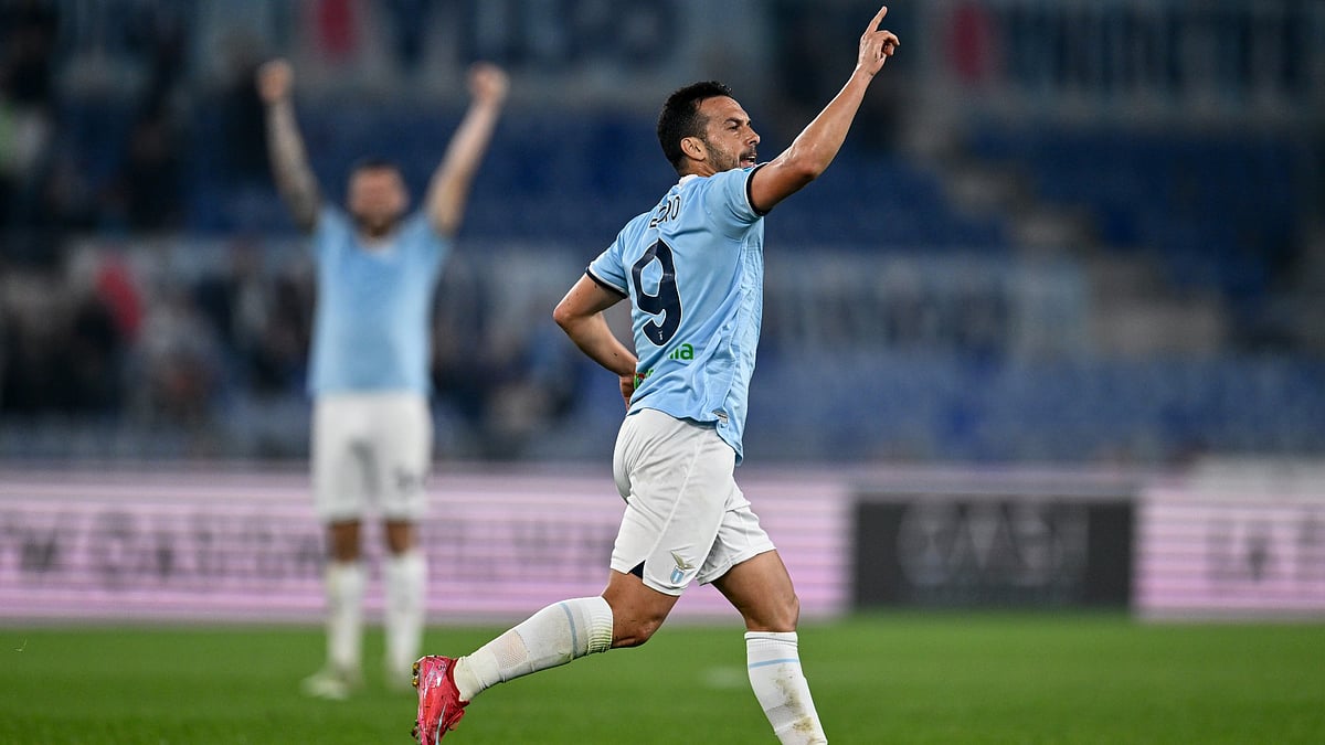 Pedro scored both the goals for Lazio in their 2-2 draw with Parma at Stadio Olimpico in Rome.