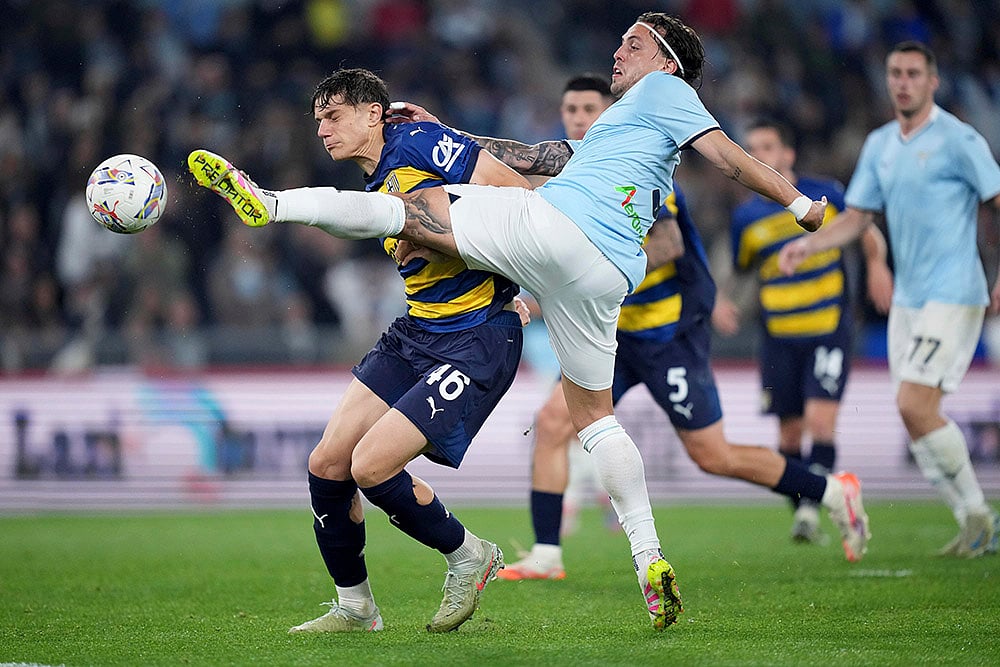 | Photo: Alfredo Falcone/LaPresse via AP : Serie A 2024-25: Lazio vs Parma